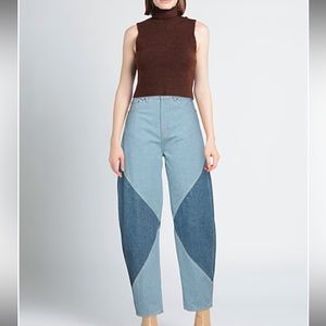Ganni Stary Patchwork Jean
